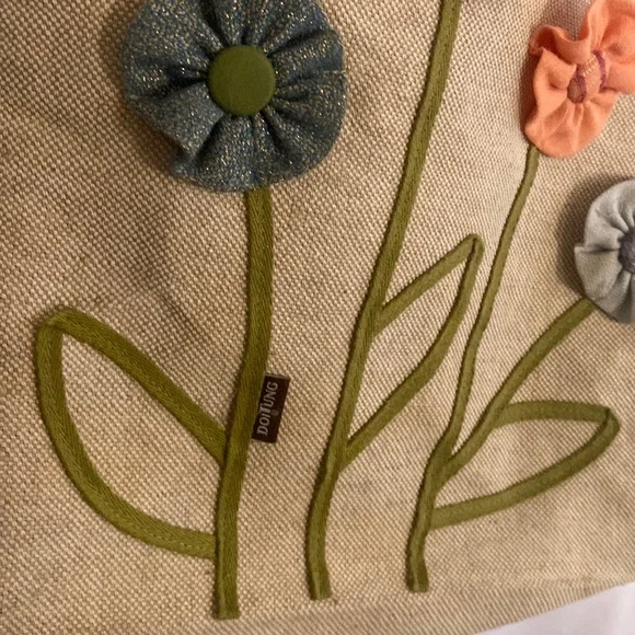 DOITUNG Tote Bag - Floral Canvas Tote Bag - Multicolor Gorgeous Design 🎀 Flowers - Picture 2 of 6